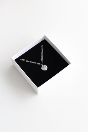 Rerehua ake nei - Heart Pendant Necklace in Silver