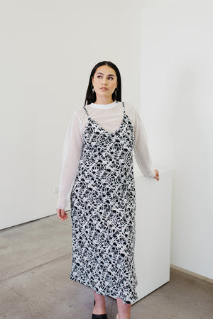 Moeroa – Flare Slip Dress in Huanui Print