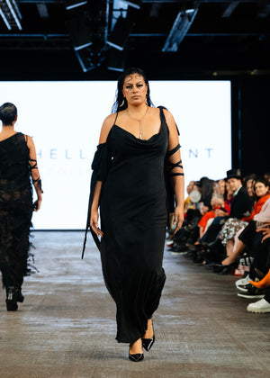Pūtiki Dress in Black