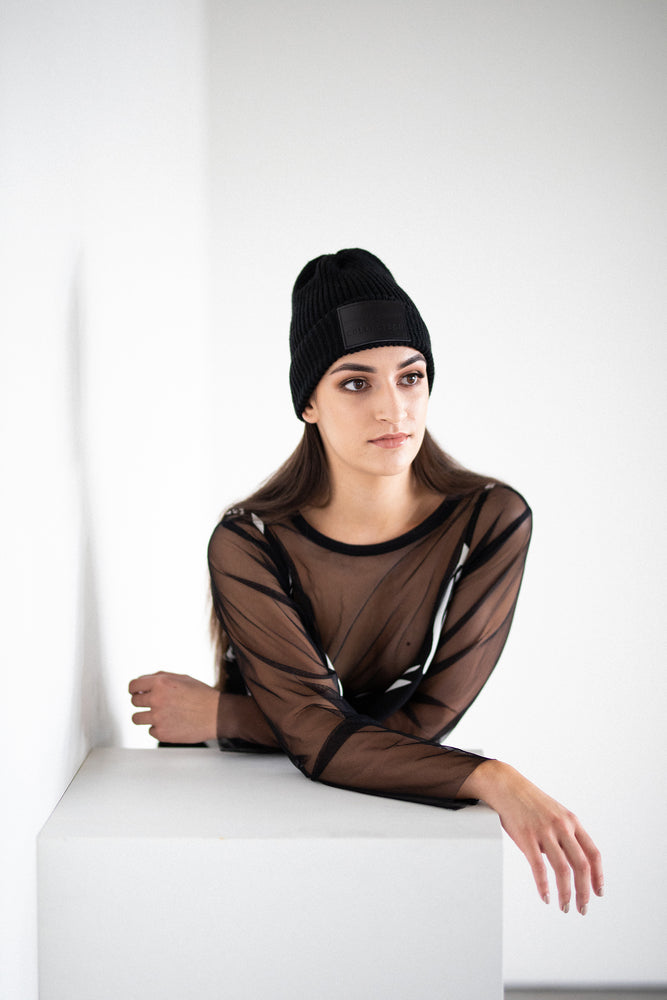 Fisherman MVC Beanie in Black