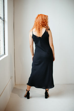 Pūmanawa – Tie Shoulder Dress in Black