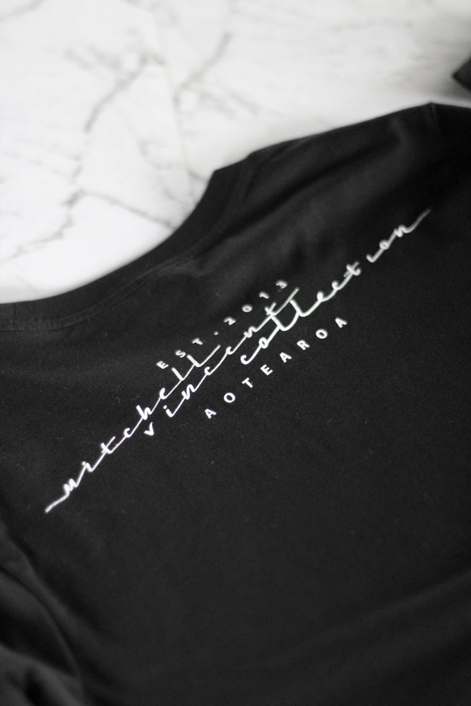 Whāia tō Ngākau, Hand Script T-Shirt - Black