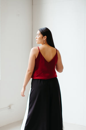 Whakamanawa – Lace Cami in Hearts Red