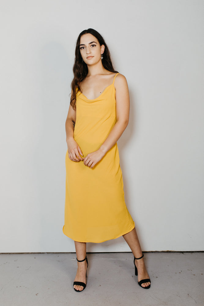 Uma Cowl Neck Slip Dress in K whai Mitchell Vincent